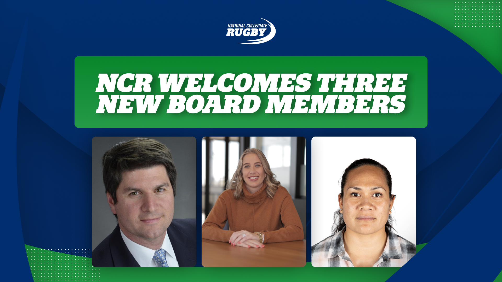 National Collegiate Rugby Announces Three New Additions to Board of